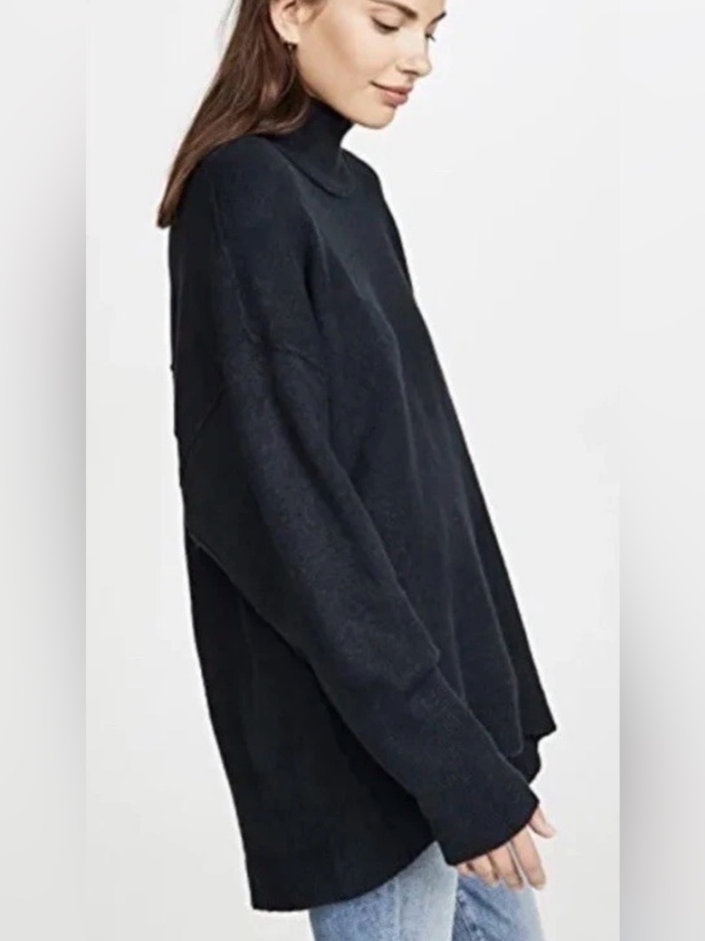 Free People Afterglow Mock Neck sweater in black - Picture 9 of 10